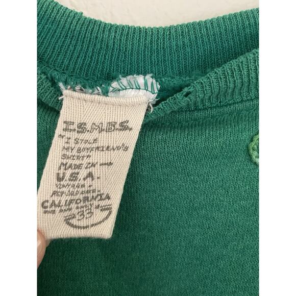 I Stole my Boyfriends Shirt ISMBS Ojai California Embroidered Green Crewneck M - Picture 7 of 10